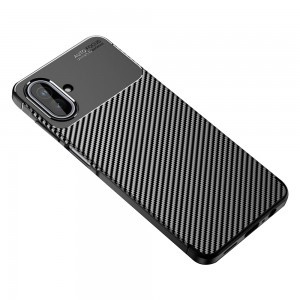 Samsung Galaxy A07 4G Techsuit - CarbonFiber - Fekete tok