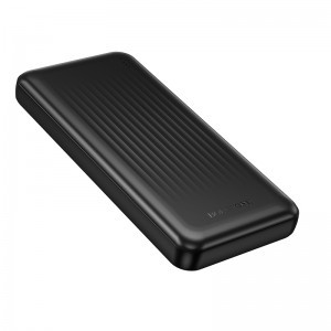 Borofone Power Bank 10000mAh BJ80 Clever - 2xUSB + Type C - QC 3.0 22,5W PD 20W fekete,-1