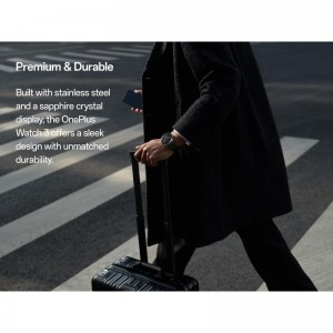 OnePlus Watch 3, 46mm, Obszidián Titán-5