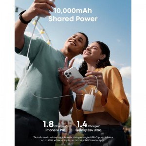 Powerbank Anker Nano, 10000mAh, 45W, QC + PD, Fehér A1638H21-1