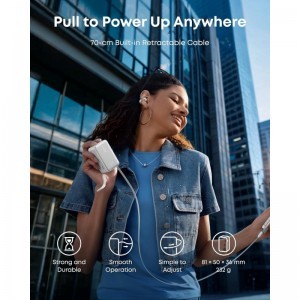 Powerbank Anker Nano, 10000mAh, 45W, QC + PD, Fehér A1638H21-3