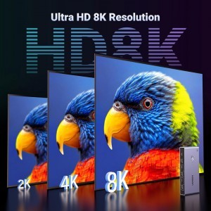 UGREEN CM692 HDMI Video Kapcsoló, 2 x HDMI - HDMI, Szürke-6
