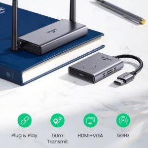 UGREEN CM506 vezeték nélküli HDMI Extender, 1080P, szürke-7