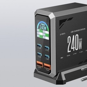 Blitzwolf BW-S31 hálózati töltő 2xUSB-A, 4xUSB-C, PD, 240W-4