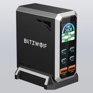 Blitzwolf BW-S31 hálózati töltő 2xUSB-A, 4xUSB-C, PD, 240W-7