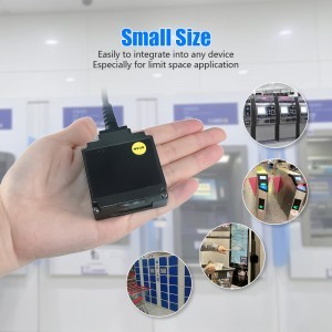 USB Vezetékes 1D mini vonalkódolvasó, QR kód olvasó beépíthető modul YHD-M200L lézeres-7