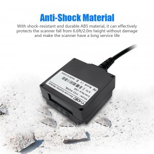 USB Vezetékes 1D mini vonalkódolvasó, QR kód olvasó beépíthető modul YHD-M200L lézeres-14