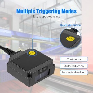 USB Vezetékes 1D mini vonalkódolvasó, QR kód olvasó beépíthető modul YHD-M200L lézeres-3