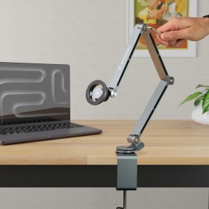 Wozinsky WTY0YS1 mágneses tartó, 360°-ban forgatható, szilárd, telefonhoz és tablethez - szürke-10