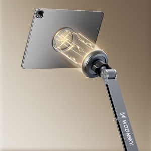 Wozinsky WTY0YS1 mágneses tartó, 360°-ban forgatható, szilárd, telefonhoz és tablethez - szürke-8