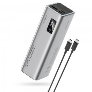 Powerbank Cuktech CUKP200XGLGR 100W 20000mAh 2 x USB-C 1 x USB-A - szürke