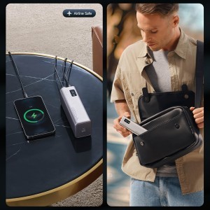 Powerbank Cuktech CUKP200XGLGR 100W 20000mAh 2 x USB-C 1 x USB-A - szürke-5