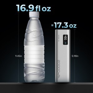 Powerbank Cuktech CUKP200XGLGR 100W 20000mAh 2 x USB-C 1 x USB-A - szürke-6