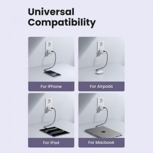 Hálózati töltő UGREEN X516, 30W, 3A, 1 x USB-A - 1 x USB-C, Fekete-4