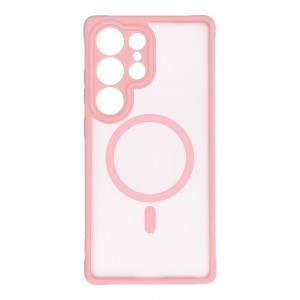 FULL MATTE MAG COVER tok kompatibilis MagSafe-fel SAMSUNG S24 FE világos rózsaszín
