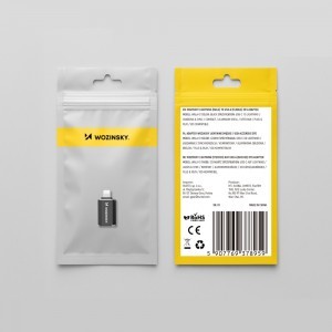 Wozinsky WALA-01 Lightning - USB-A OTG Adapter - Fekete-9