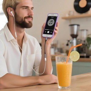 Wozinsky WALJ-01 Lightning adapter - 3.5mm mini jack - black-2