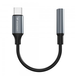 Wozinsky WACM-01 USB-C Adapter - 3.5mm Mini Jack - Fekete