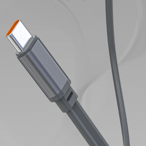 Powerbank Dudao K31 Pro 45W 20000mAh beépített, visszahúzható USB-C kábellel - szürke-5