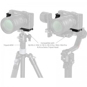 Smallrig 5466 L-Shaped Mount Plate with Silicone Handle for Nikon ZR-3