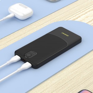 Powerbank Dudao K10 10000mAh 2.4A 2 x USB-A - fekete-4