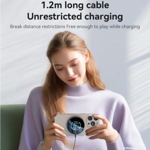 Yesido Vezeték nélküli Töltőállomás (DS28) - Mágneses Markolat, Digitális Kijelző, Gyors Töltés, 15W, Type-C Kábel, 1.2m - Fekete-4