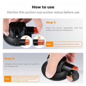 K&F Concept MS44 Suction Cup Base, Magic arm-1