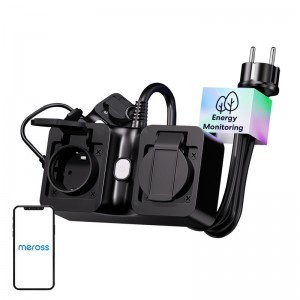 Meross MOP320MA-EU WiFi intelligens hálózati elosztó, kültéri, IP44 (Matter)