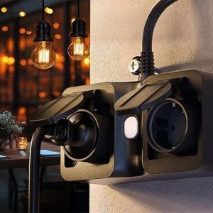 Meross MOP320MA-EU WiFi intelligens hálózati elosztó, kültéri, IP44 (Matter)-6