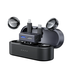BOYA BOYALINK V3-01 2.4GHz Univerzális vezetéknélküli szett (1+2)  lightning, USB-C, 3.5mm TRS
