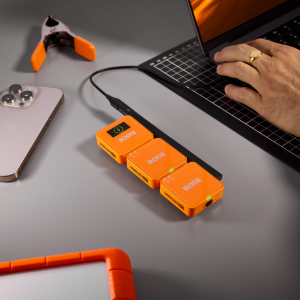 RØDE Wireless GO GEN3 két csatornás vezeték nélküli mikrofon rendszer, narancssárga-4