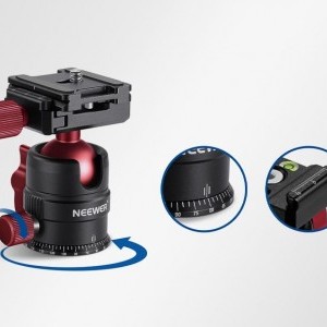 Neewer Fém Gömbfej Állványhoz 28MM Piros-4