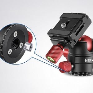 Neewer Fém Gömbfej Állványhoz 28MM Piros-5