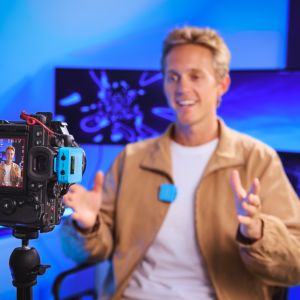 RØDE Wireless GO GEN3 két csatornás vezeték nélküli mikrofon rendszer, kék-12