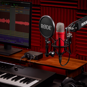 RØDE NT1 Signature Series kondenzátor stúdió mikrofon, piros-4