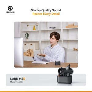 HOLLYLAND LARK M2S MINI COMBO Vezeték Nélküli Mikrofon Szürke-13