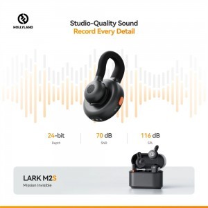 HOLLYLAND LARK M2S MINI COMBO Vezeték Nélküli Mikrofon Szürke-12