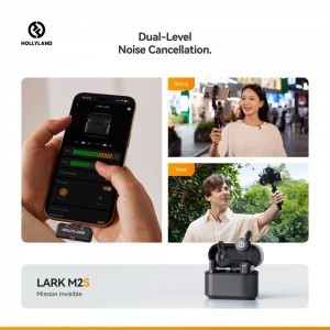 HOLLYLAND LARK M2S MINI COMBO Vezeték Nélküli Mikrofon Szürke-9