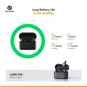 HOLLYLAND LARK M2S MINI COMBO Vezeték Nélküli Mikrofon Szürke-6