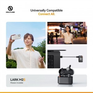 HOLLYLAND LARK M2S MINI COMBO Vezeték Nélküli Mikrofon Szürke-5