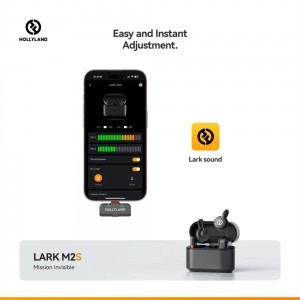 HOLLYLAND LARK M2S MINI COMBO Vezeték Nélküli Mikrofon Szürke-1