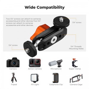 K&F Concept mini magic arm dupla gömbfejjel-2