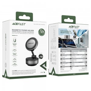 Autós telefontartó Acefast E30 Műszerfalra/Szélvédőre, Mágneses Rögzítés - Fém Szürke-7