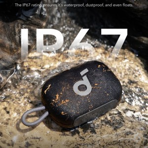 Anker - Vezeték nélküli hangszóró Soundcore Select 4 Go (A31X1011) - Tényleges vezeték nélküli sztereó, 5W, IP67 - Fekete-5