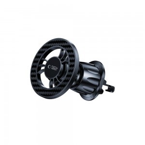 N56 Tech-Protect Mágneses Magsafe szellőző autós tartó Karbon Fekete-2