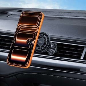 N56 Tech-Protect Mágneses Magsafe szellőző autós tartó Karbon Fekete-7