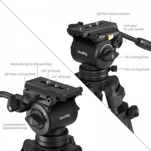 Smallrig 5441 AD14 Heavy-Duty Carbon Fiber Tripod-1