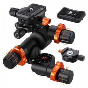 K&F Concept Three Dimensional Geared állványfej