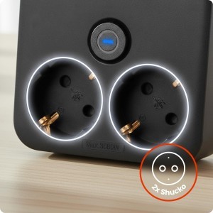 Huslog Power hálózati elosztó telefon tartóval HUS1055 USB-A, USB-C porttal-4