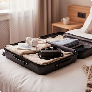 Huslog HUS1056 Hálózati elosztó telefontartóval USB-A, USB-C porttal-3